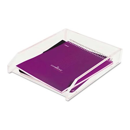 Kantek. Kantek Clear Acrylic Single Letter Tray, Front Loading, 10-5/8inW x 13-7/8inD x 2-1/2inH AD-10